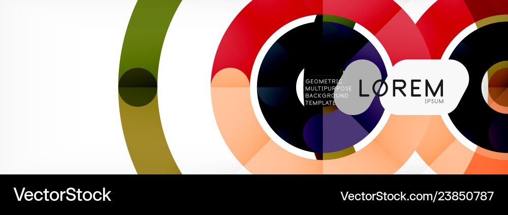 Linear design circle background Linear design circle background Vector Image