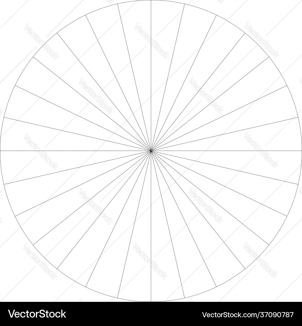Segmented circle pie graph chart infographics Vector Image