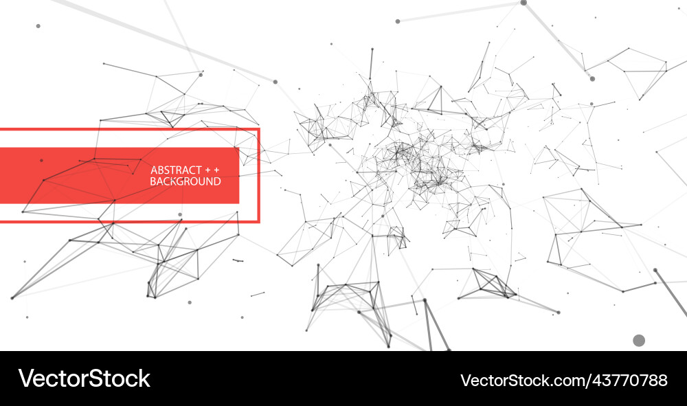 Abstract polygonal background with connecting Abstract polygonal background with connecting Vector Image