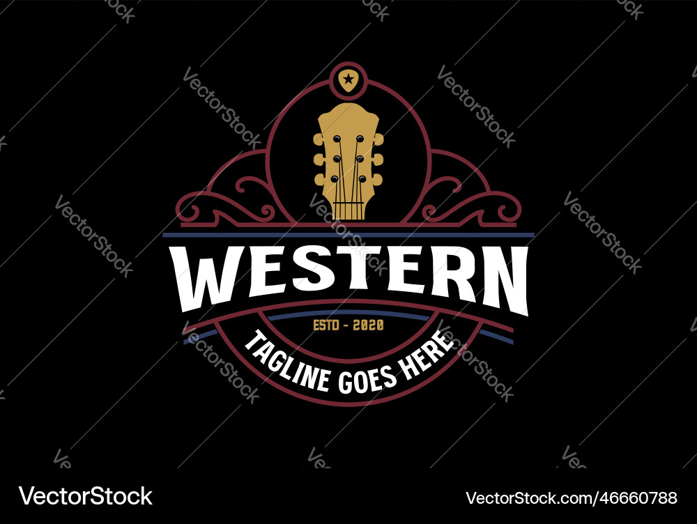 Country Gitarre Musik Western Vintage Retro Limousine Country Gitarre Musik Western Vintage Retro Limousine vektorbild