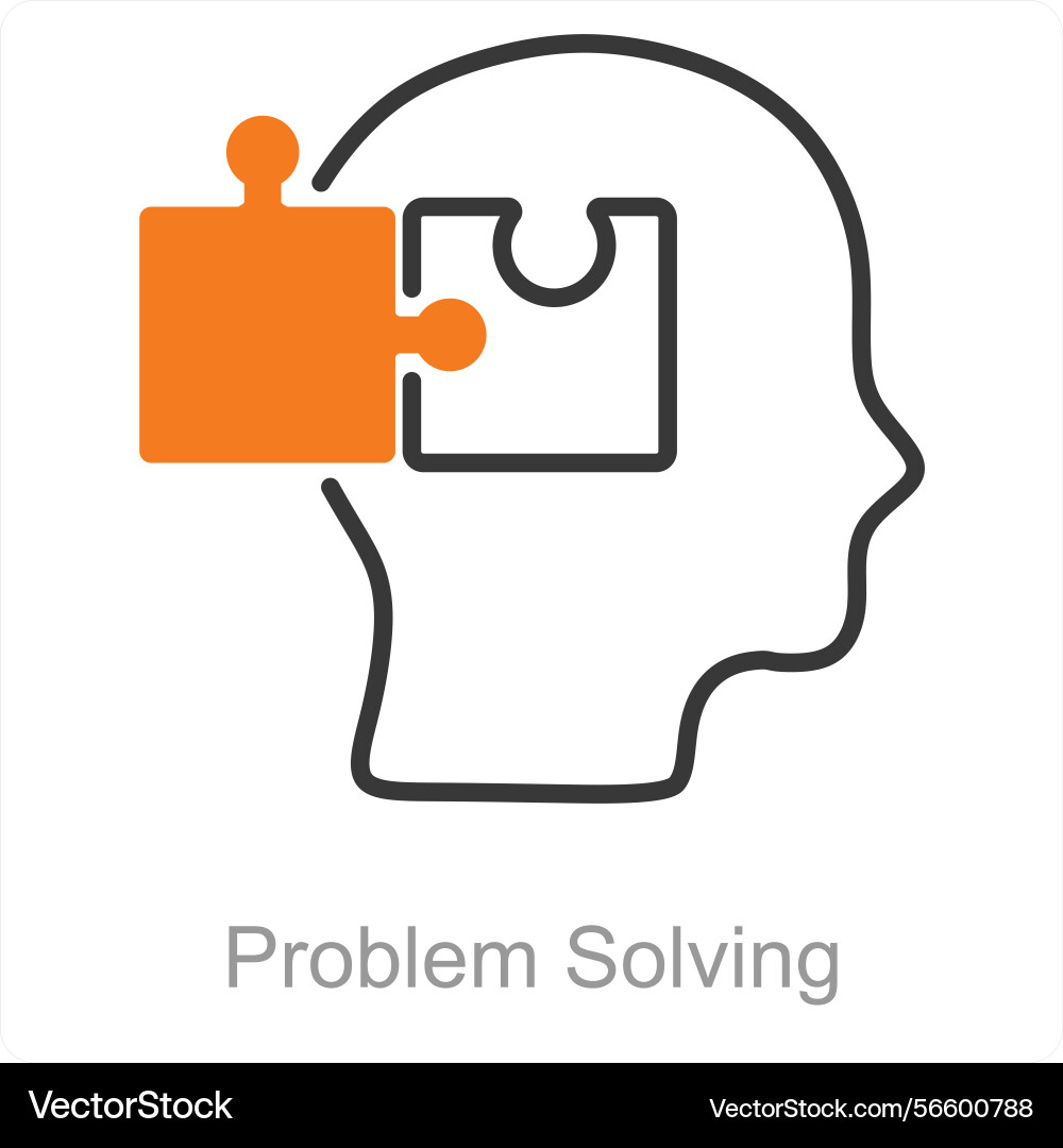 Problem solving icon concept vector image