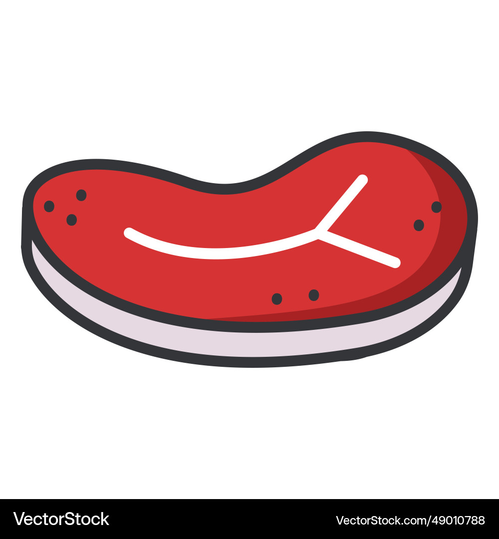 Steak icon Royalty Free Vector Image - VectorStock