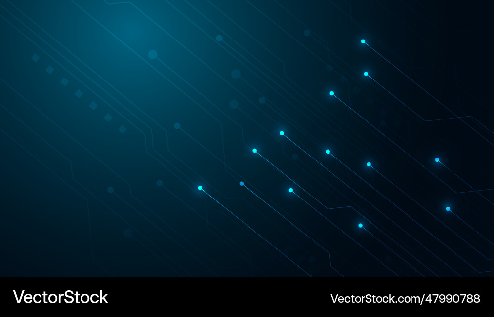 Technology background with hi-tech digital vector image
