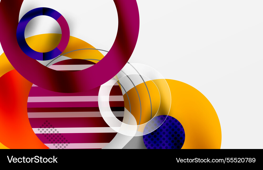 Abstract geometric background with overlapping Vector Image