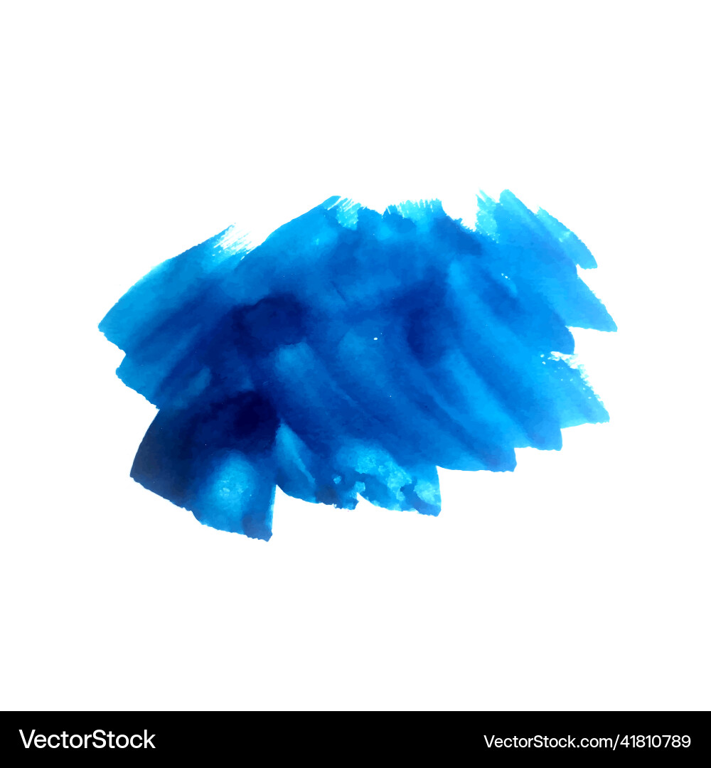 Blue Watercolor Splash Vector Image