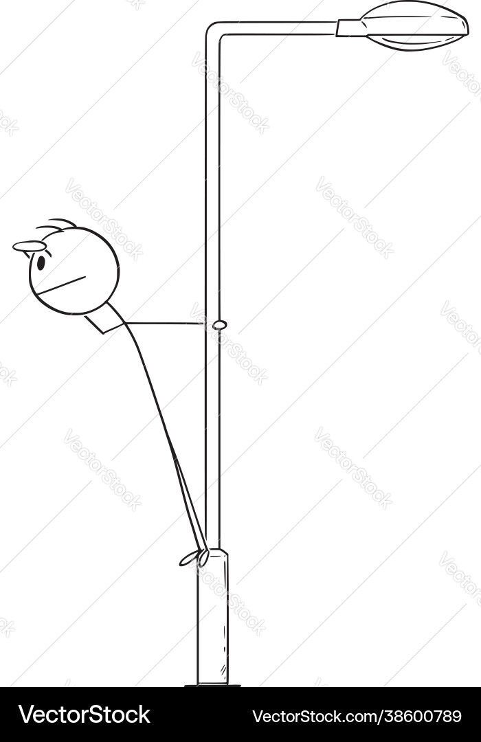 Businessman Observing Cityscape vector image