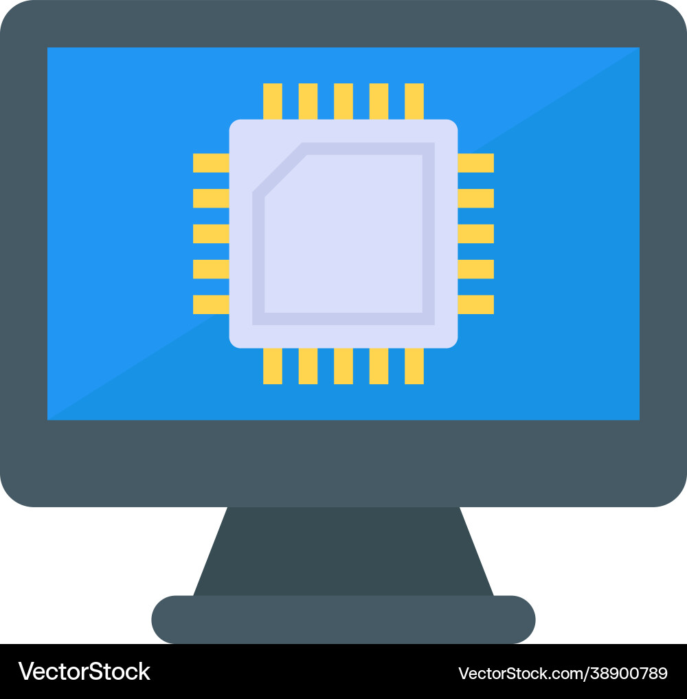 Computer processor vector image