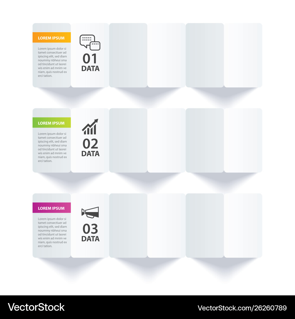 Data Index Paper Template vector image