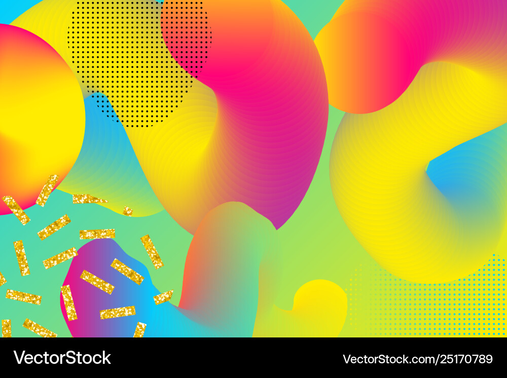 Neon Gradient Abstract Background vector image