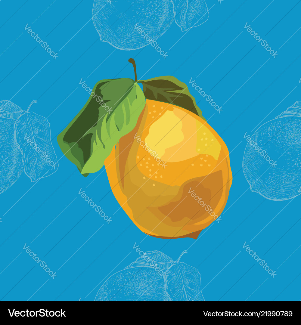 Seamless pattern with lemon2 Seamless pattern with lemon2 vector image