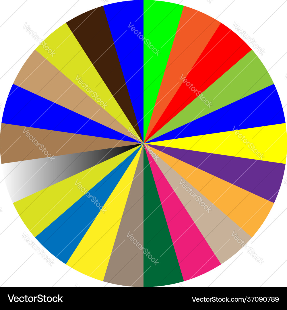 Segmented circle pie graph chart infographics Segmented circle pie graph chart infographics vector image