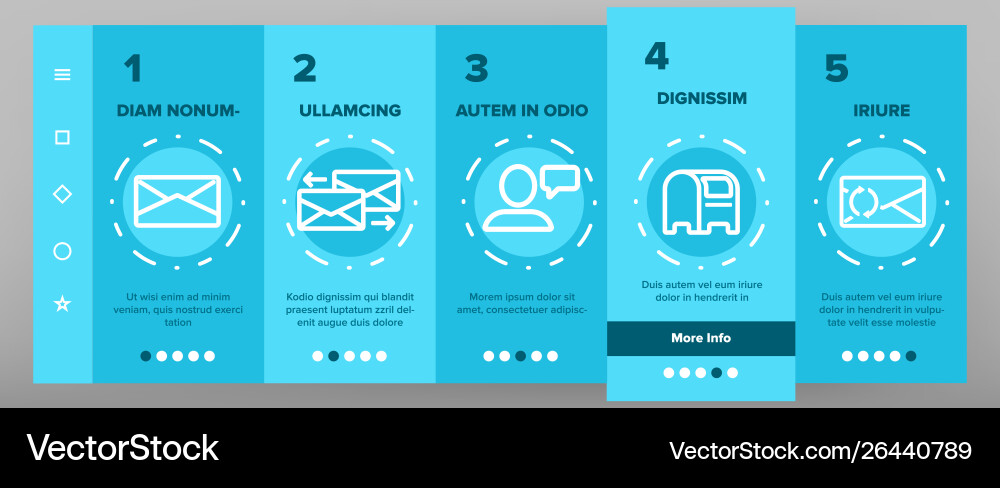 Send message linear onboarding Send message linear onboarding Vector Image