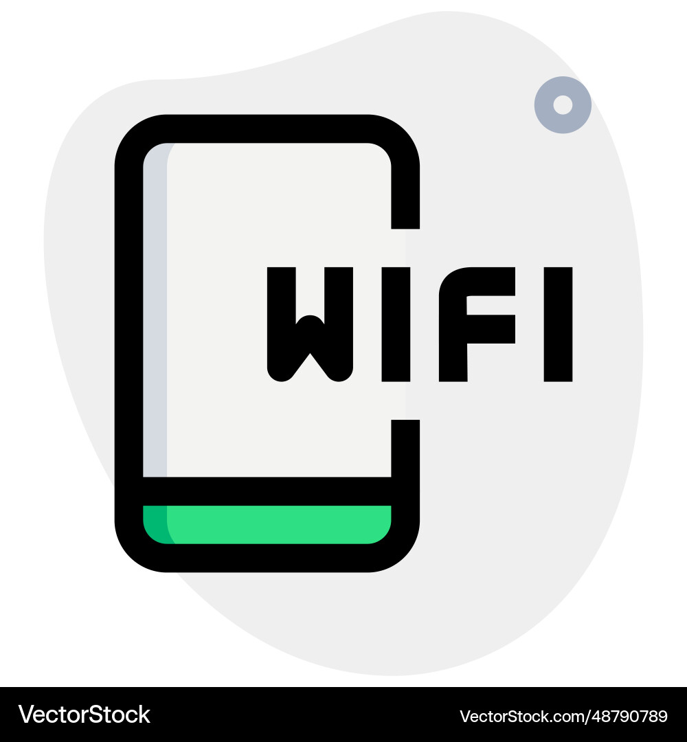 To make call possible with wifi network Vector Image