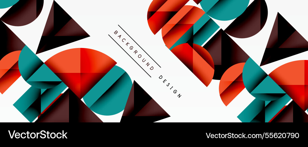 Abstract geometric background with layered Vector Image