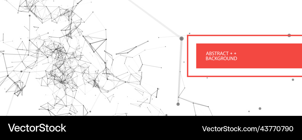 Abstract polygonal background with connecting Vector Image