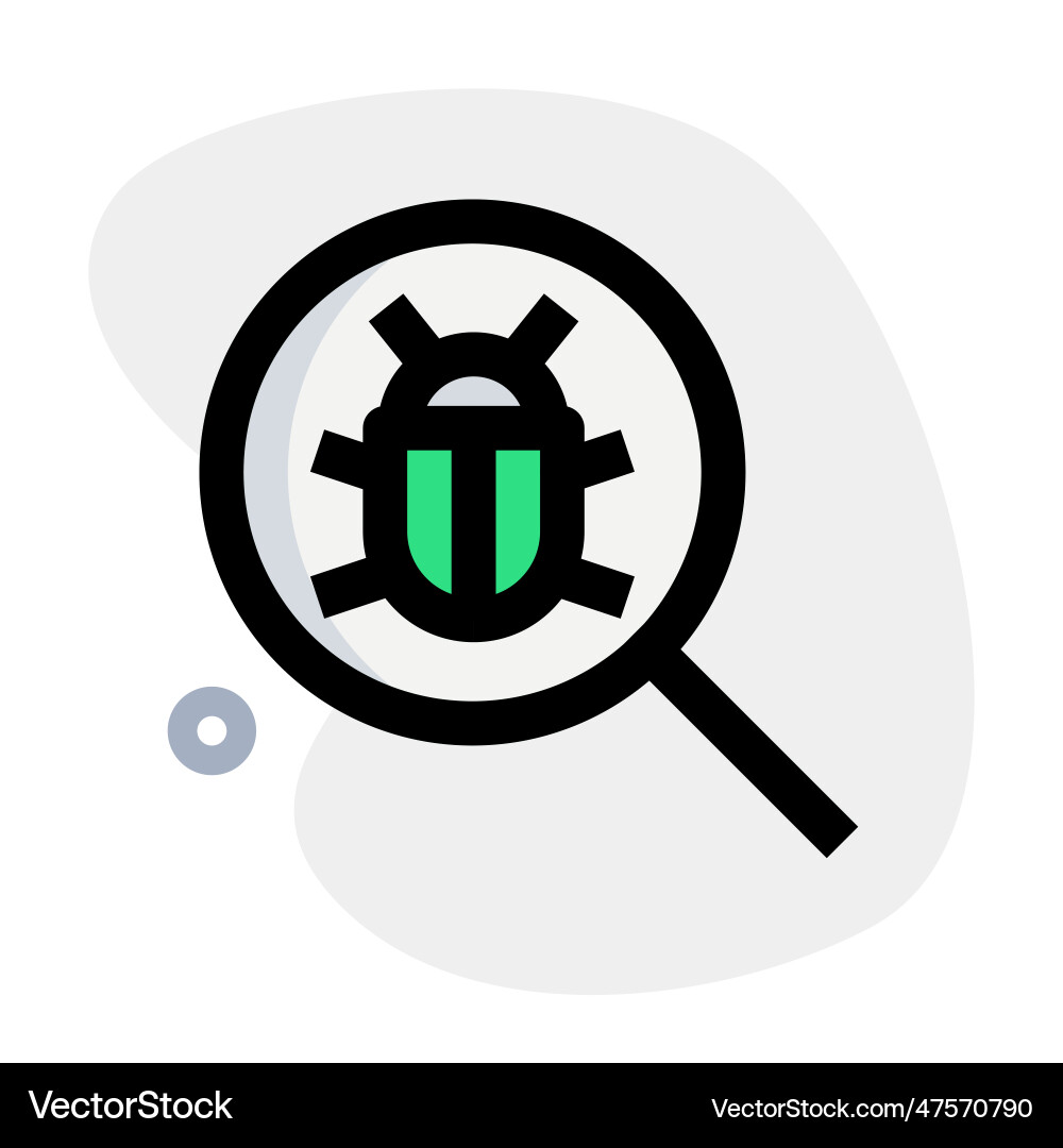 Antivirus tool help in identifying system bugs Vector Image