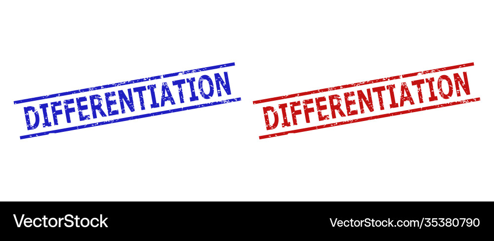 Differenzierungsdichtungen mit Notfläche Differenzierungsdichtungen mit Notfläche vektorbild