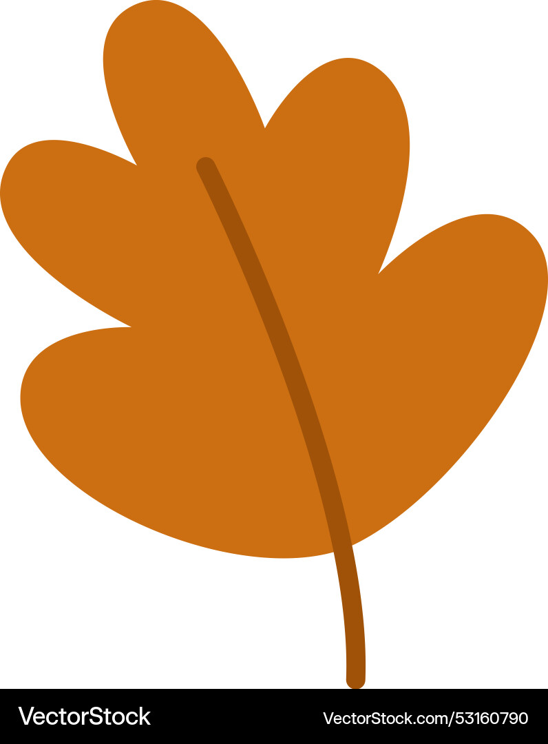 Oak leaf icon Royalty Free Vector Image - VectorStock