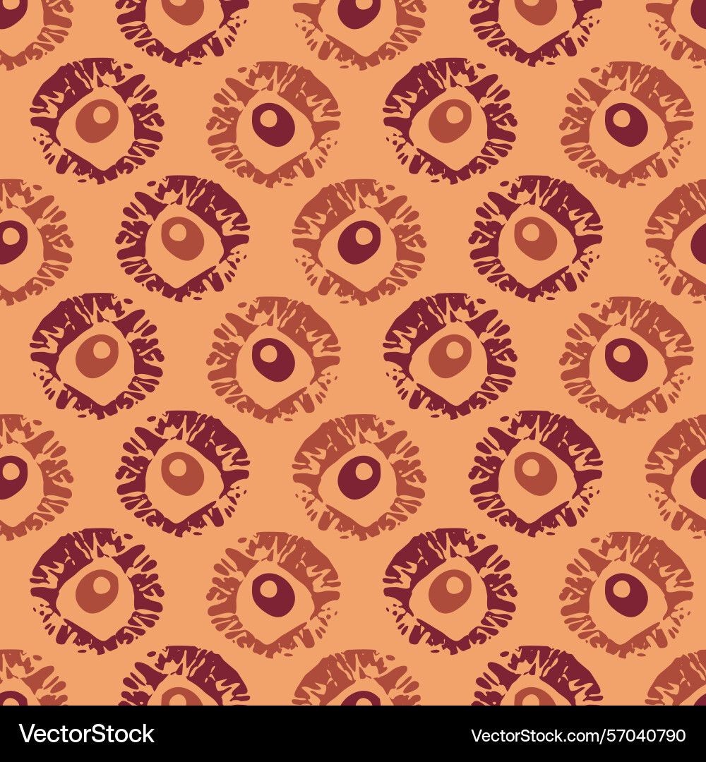 Polka dot blockprint seamless pattern Polka dot blockprint seamless pattern vector image