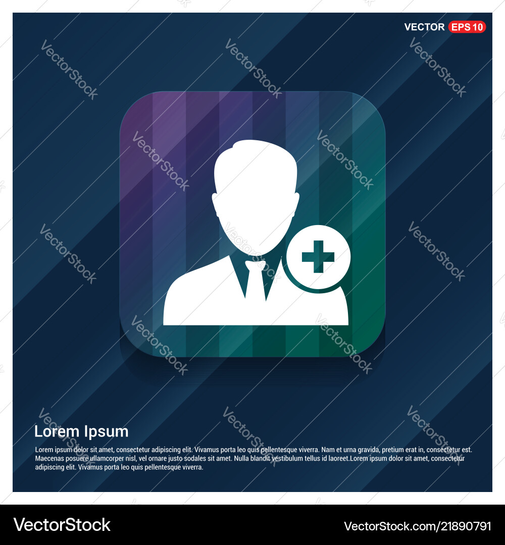 Add user icon vector image