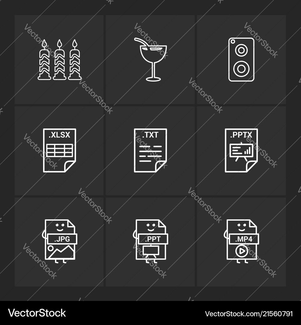 Candle juice mobile xlsx excel txt file pptx vector image
