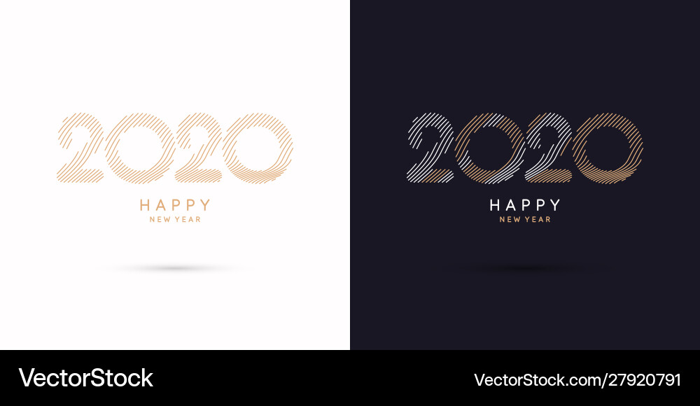 Inscription happy new year 2020 Inscription happy new year 2020 vector image
