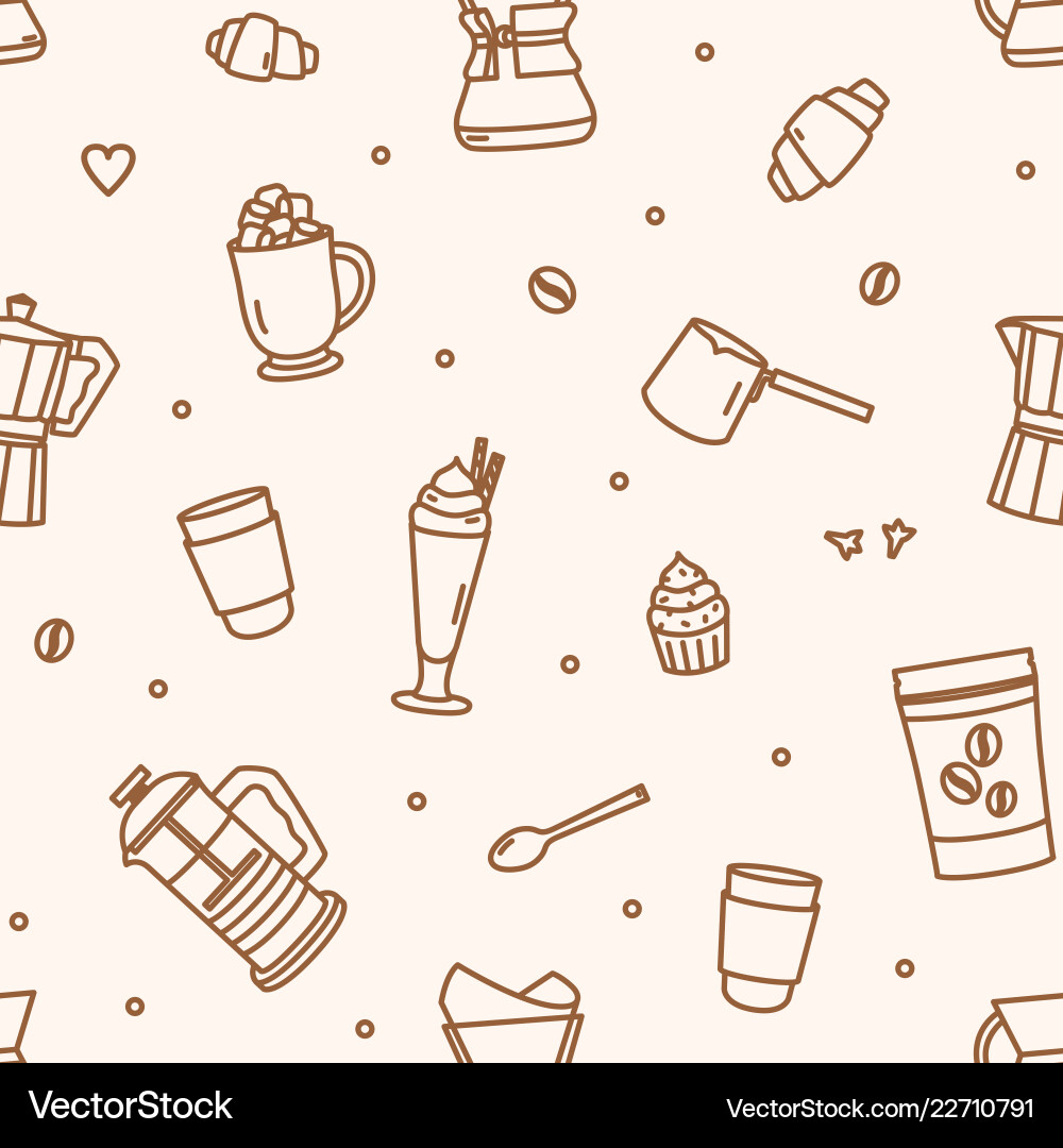 Monochrome seamless pattern with tools Vector Image