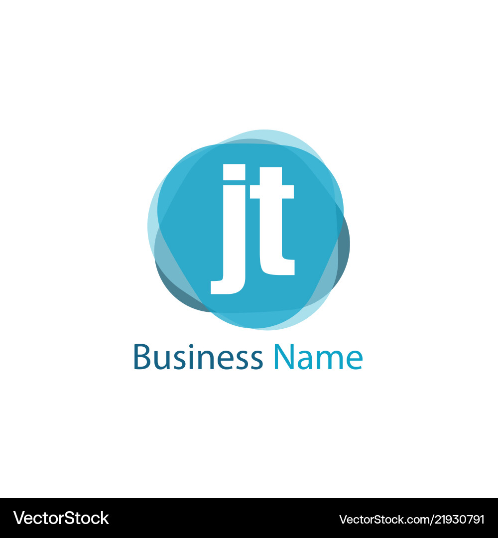 Original Buchstaben jt Logo Vorlage Design Original Buchstaben jt Logo Vorlage Design vektorbild