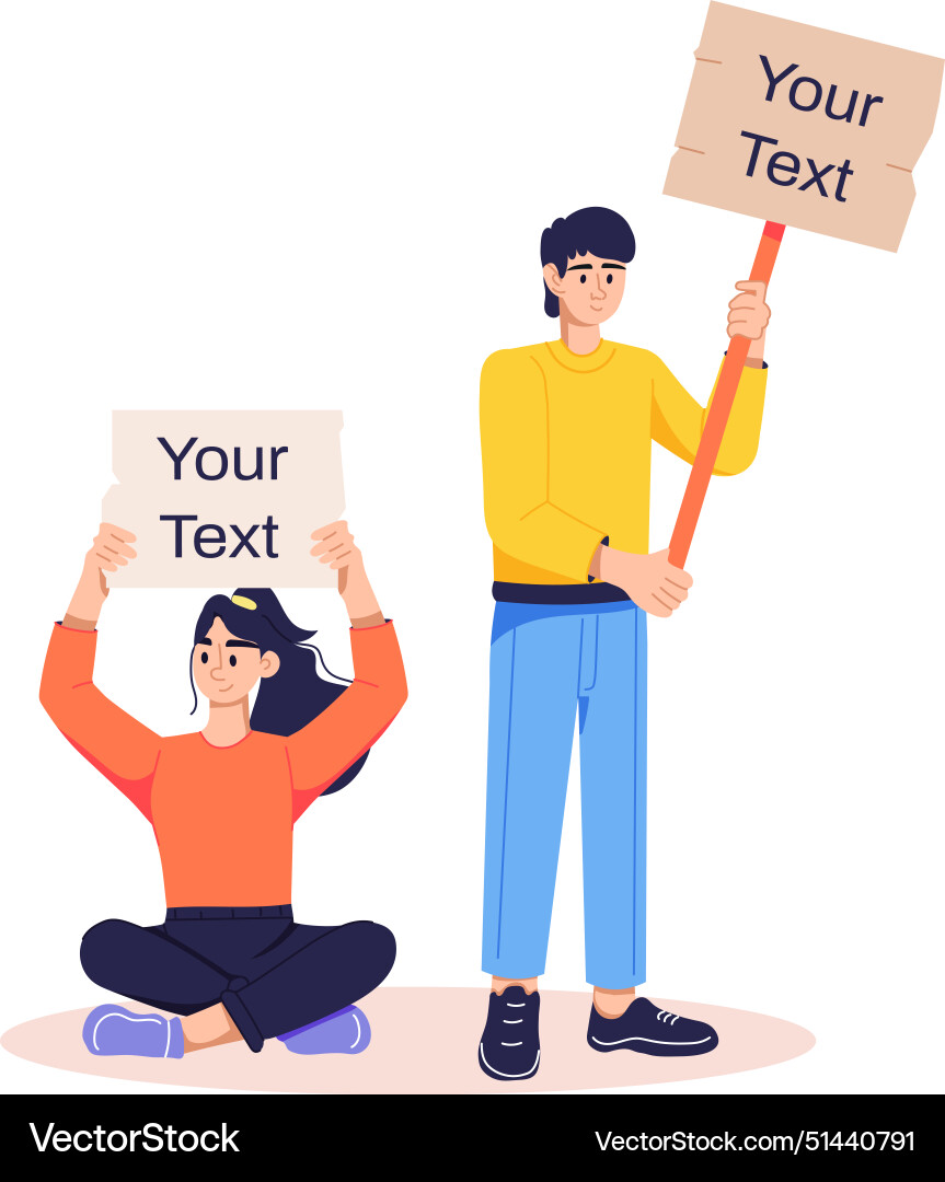 Passive protest Royalty Free Vector Image VectorStock