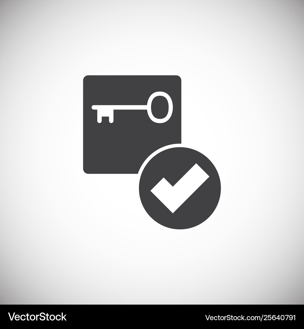 Password related icon on background for graphic Vector Image