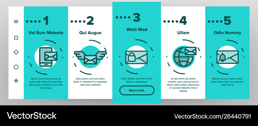 Send message linear onboarding Send message linear onboarding Vector Image
