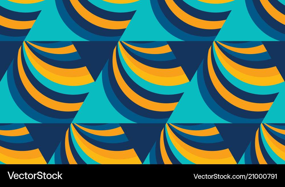 Yellow and blue hexagon seamless pattern Yellow and blue hexagon seamless pattern vector image