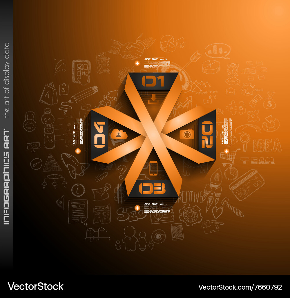 Clean infographic layout template for data vector image