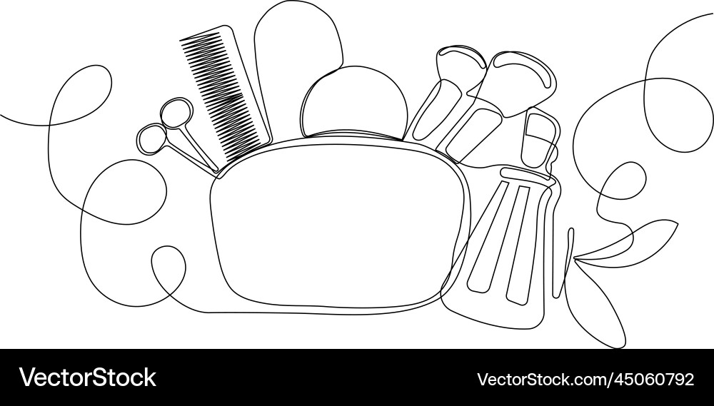 Continuous drawing of one line top view Continuous drawing of one line top view vector image