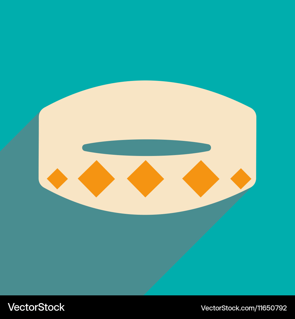 Flat with shadow icon and mobile application Vector Image