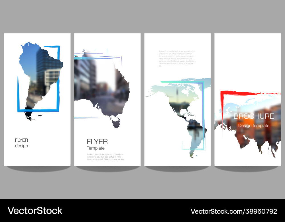 Layout flyer banner templates Layout flyer banner templates vector image