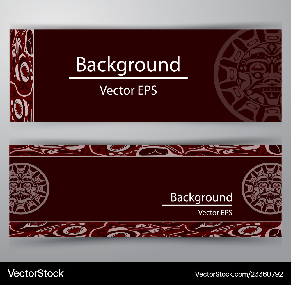 Native header invitation Native header invitation vector image