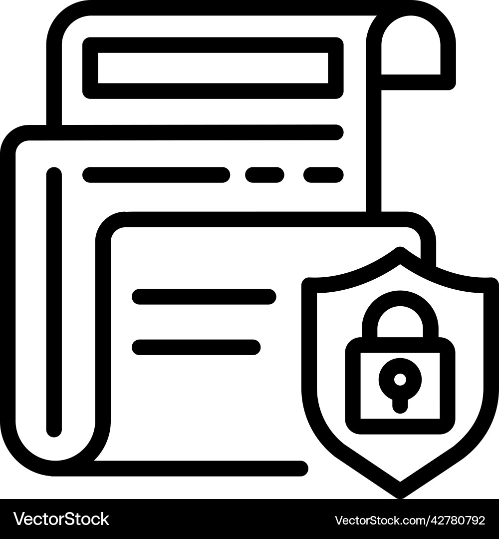 Secure folder vector image