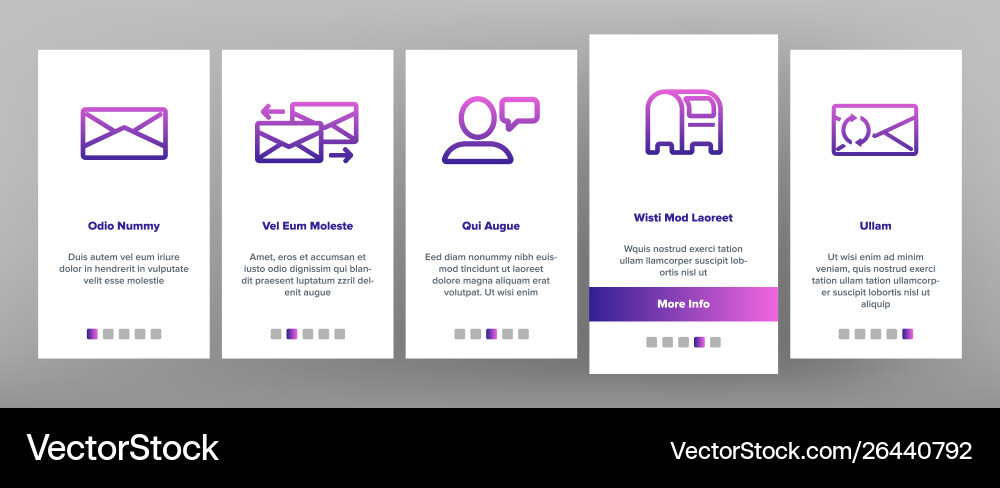 Send message linear onboarding Send message linear onboarding Vector Image