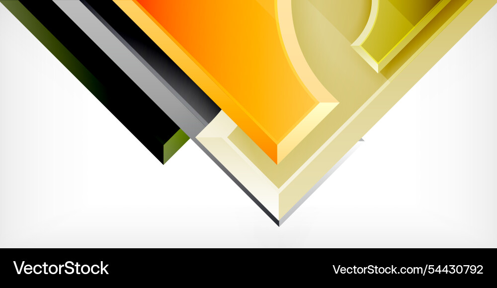 Square arrow shapes with round elements Vector Image