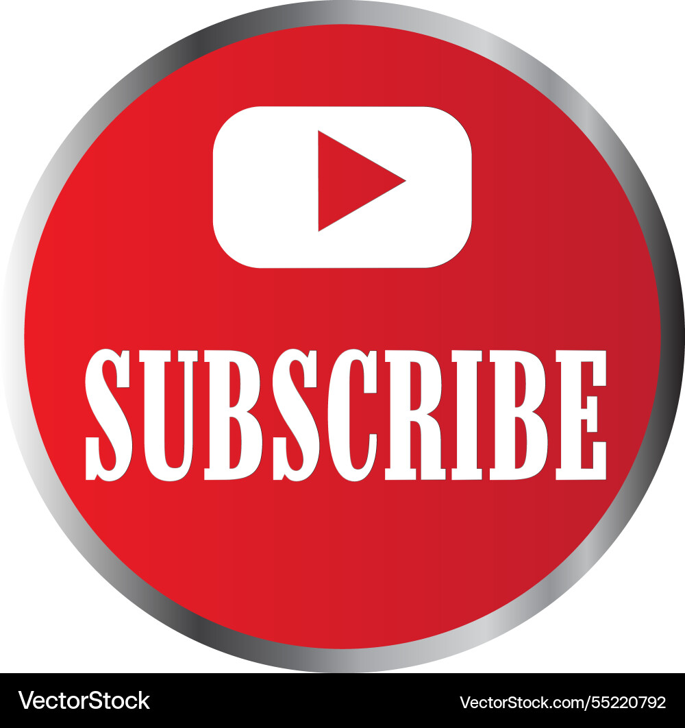 Subscribe button red file eps vector image