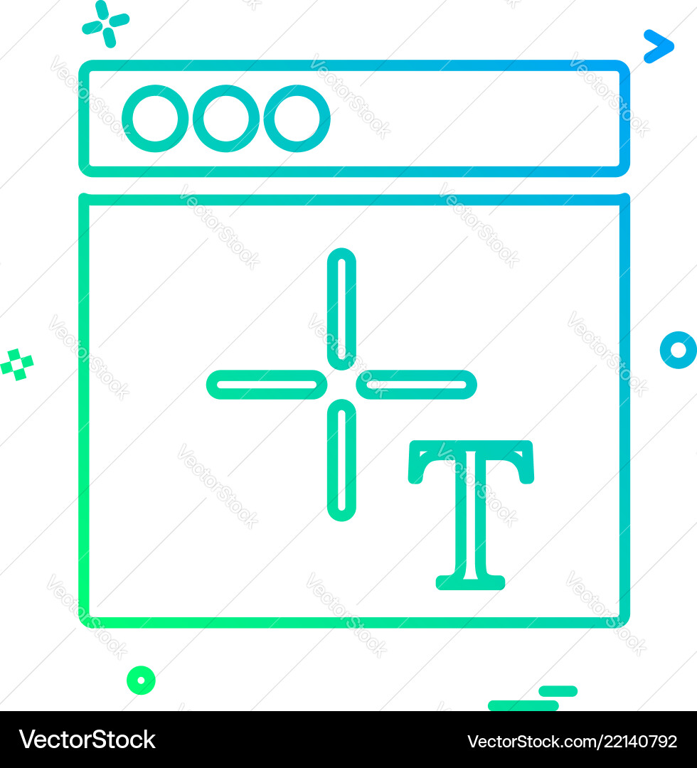 Web layouts icon design Web layouts icon design vector image