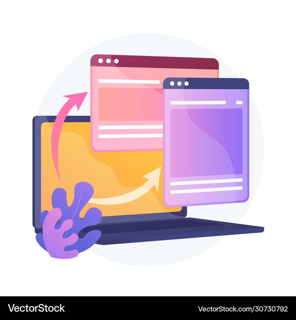 Website responsive design development Website responsive design development vector image