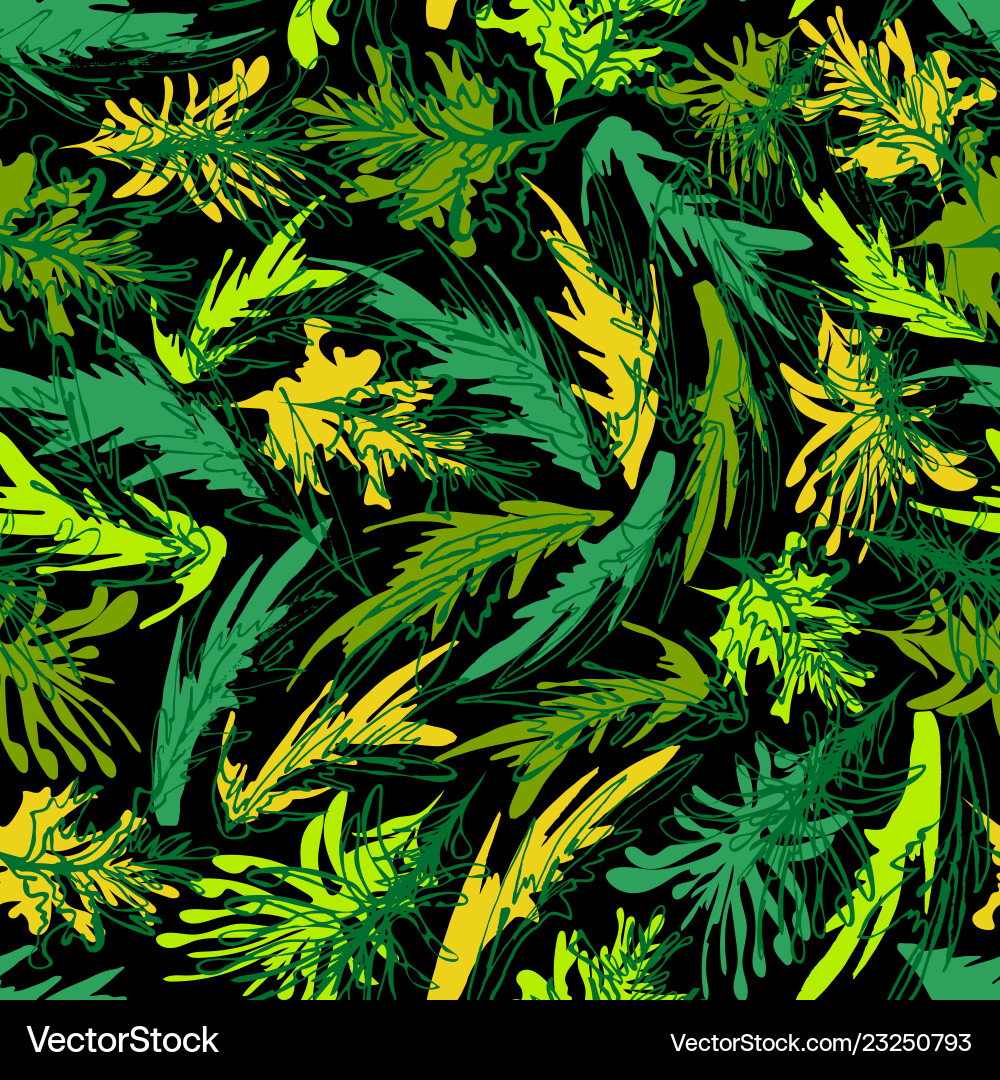 Abstract colorful seaweed underwater vegetation Abstract colorful seaweed underwater vegetation vector image