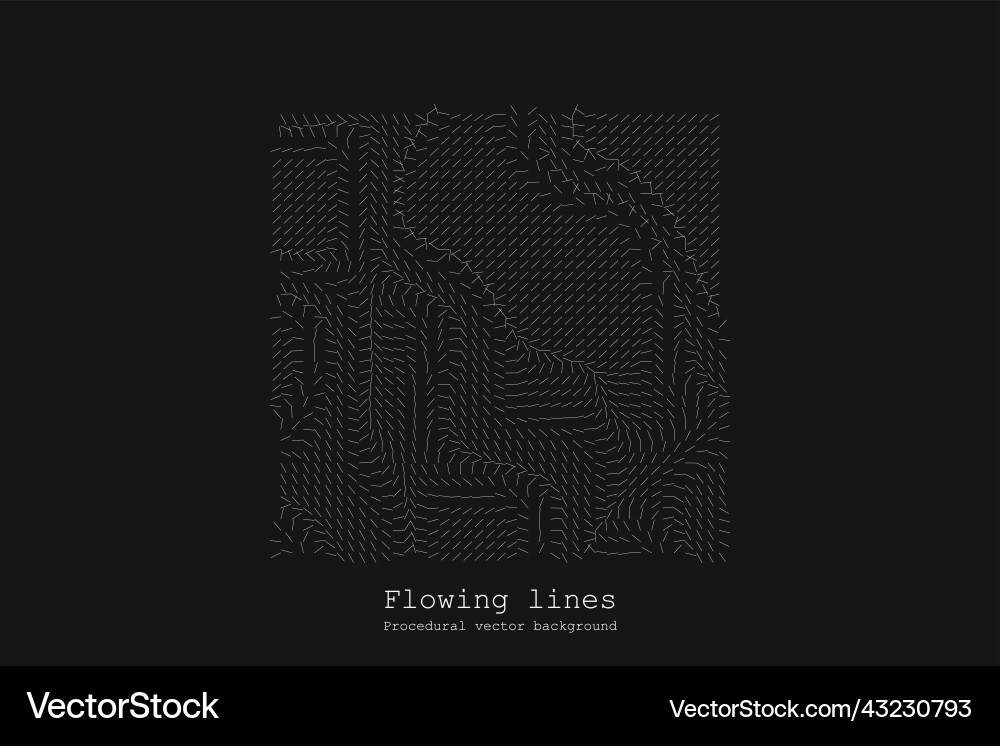 Abstract line matrix pattern noise flow dynamic Vector Image