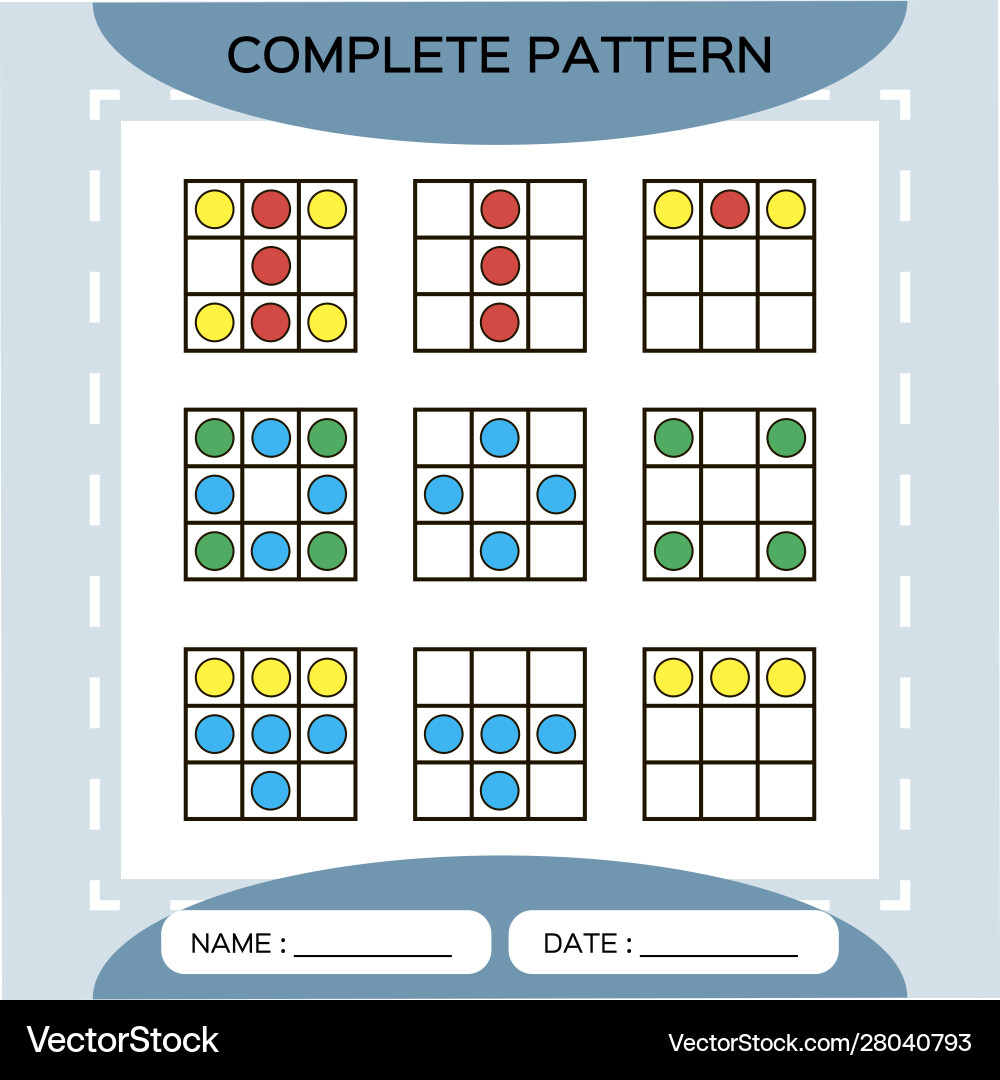 Colorful Circle Grid Pattern Vector Image