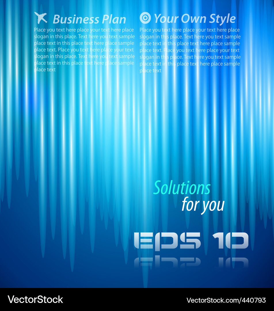Dynamic Blue Business Background Vector Image