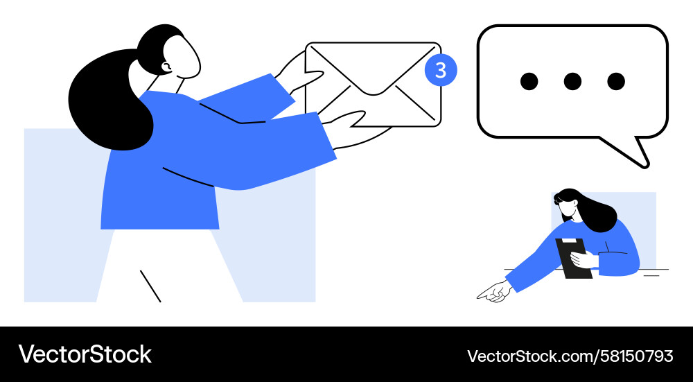Email Notifications & Messaging Vector Image