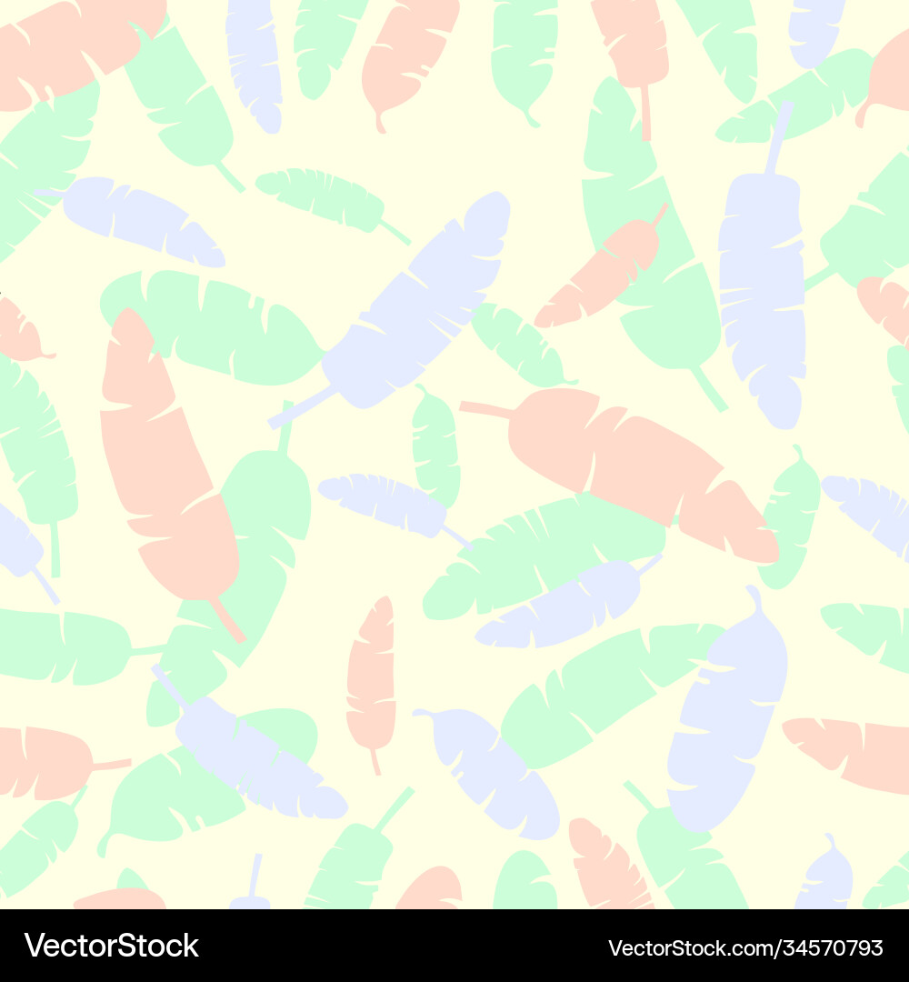 Endless pattern with colorful palm trees branches Endless pattern with colorful palm trees branches vector image