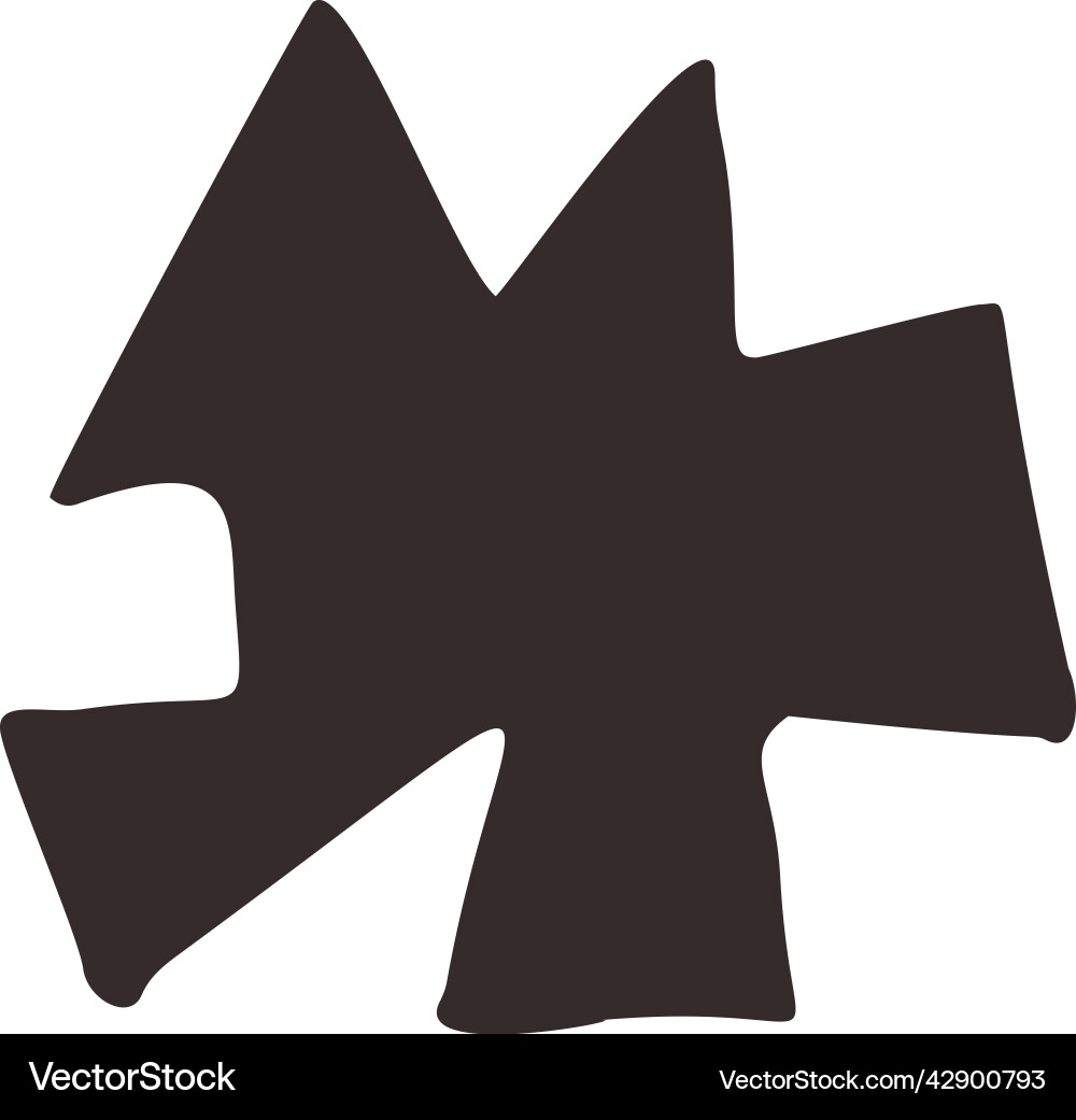Polygonal angular geometric shape irregular Polygonal angular geometric shape irregular vector image